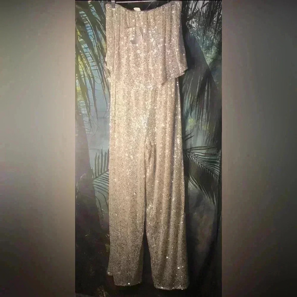Strapless Sequin Jumpsuit - Picture 16 of 16